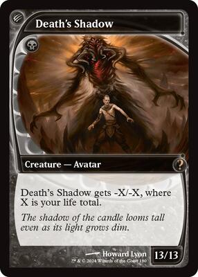 Death's Shadow (Future Sight) card from Mystery Booster 2