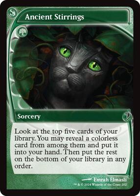 Ancient Stirrings (Future Sight) card from Mystery Booster 2