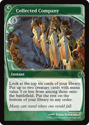Collected Company (Future Sight) card from Mystery Booster 2