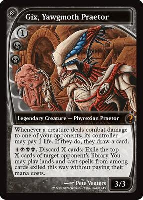 Gix, Yawgmoth Praetor (Future Sight) card from Mystery Booster 2