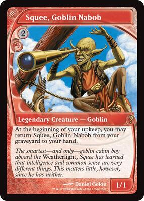Squee, Goblin Nabob (Future Sight) card from Mystery Booster 2