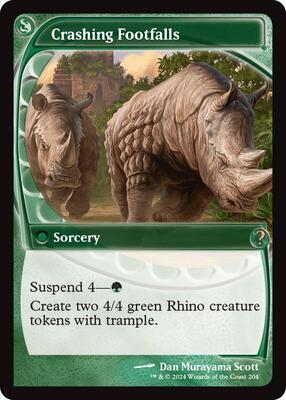 Crashing Footfalls (Future Sight) card from Mystery Booster 2