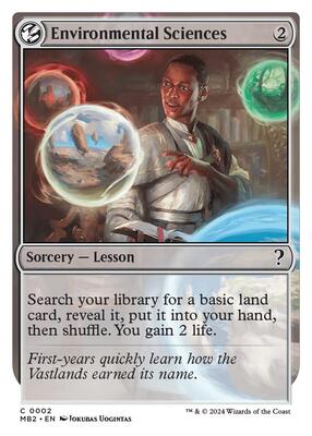 Environmental Sciences (White Border) card from Mystery Booster 2
