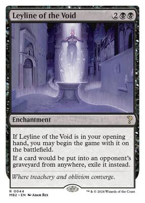 Leyline of the Void (White Border) card from Mystery Booster 2