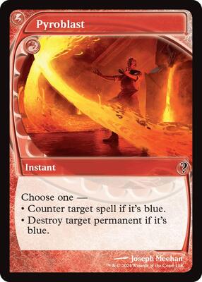 Pyroblast (Future Sight) card from Mystery Booster 2