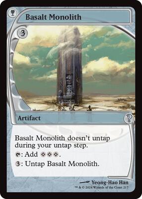 Basalt Monolith (Future Sight) card from Mystery Booster 2