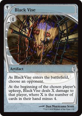 Black Vise (Future Sight) card from Mystery Booster 2