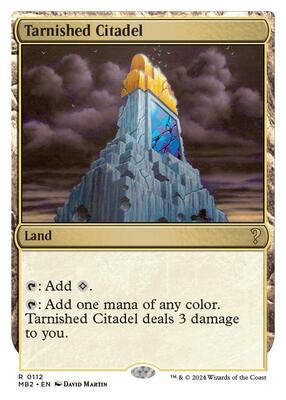 Tarnished Citadel (White Border) card from Mystery Booster 2