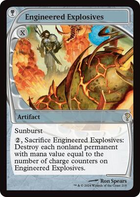 Engineered Explosives (Future Sight) card from Mystery Booster 2