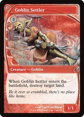 Goblin Settler (Future Sight) card from Mystery Booster 2