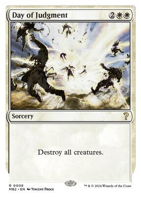 Day of Judgment (White Border) card from Mystery Booster 2