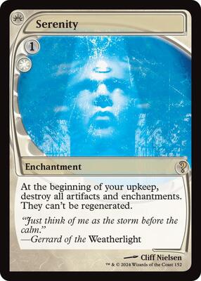 Serenity (Future Sight) card from Mystery Booster 2