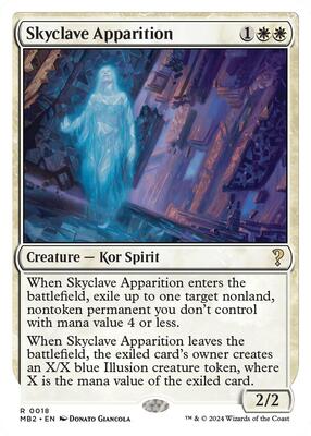 Skyclave Apparition (White Border) card from Mystery Booster 2