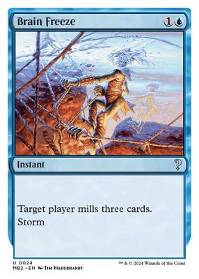 Brain Freeze (White Border) card from Mystery Booster 2