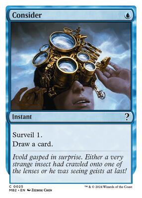 Consider (White Border) card from Mystery Booster 2
