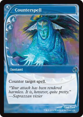 Counterspell (Future Sight) card from Mystery Booster 2