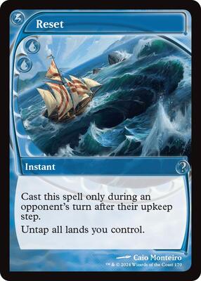 Reset (Future Sight) card from Mystery Booster 2