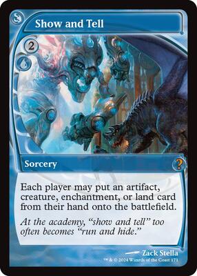Show and Tell (Future Sight) card from Mystery Booster 2