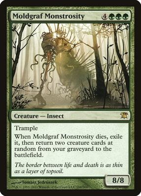 Moldgraf Monstrosity card from Innistrad