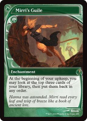 Mirri's Guile (Future Sight) card from Mystery Booster 2
