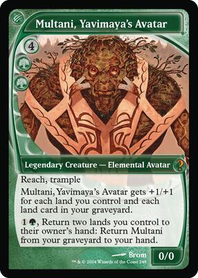 Multani, Yavimaya's Avatar (Future Sight) card from Mystery Booster 2
