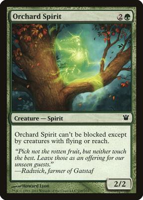 Orchard Spirit card from Innistrad