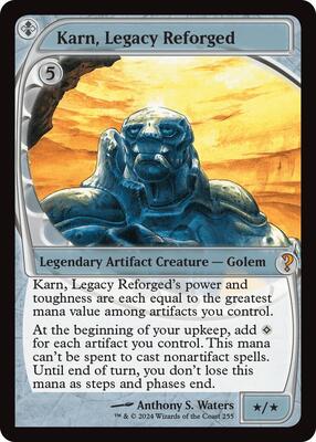 Karn, Legacy Reforged (Future Sight) card from Mystery Booster 2