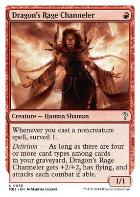 Dragon's Rage Channeler (White Border) card from Mystery Booster 2