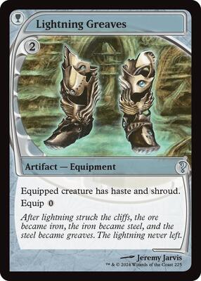 Lightning Greaves (Future Sight) card from Mystery Booster 2