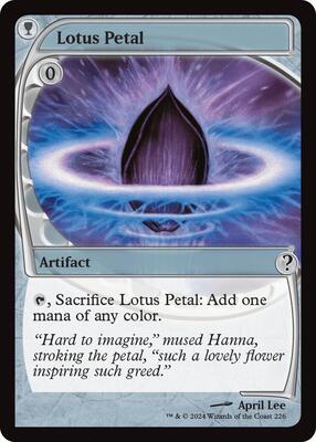 Lotus Petal (Future Sight) card from Mystery Booster 2