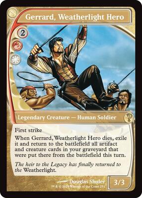 Gerrard, Weatherlight Hero (Future Sight) card from Mystery Booster 2