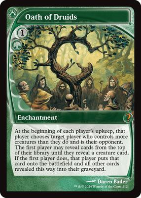 Oath of Druids (Future Sight) card from Mystery Booster 2