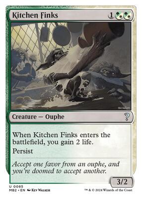 Kitchen Finks (White Border) card from Mystery Booster 2