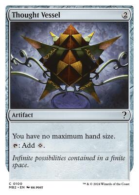 Thought Vessel (White Border) card from Mystery Booster 2