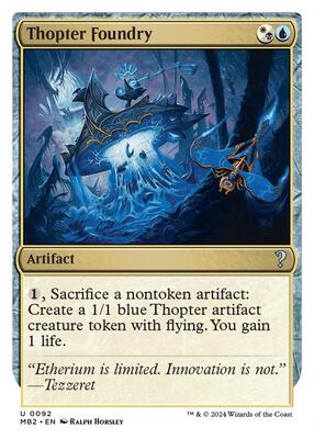 Thopter Foundry (White Border) card from Mystery Booster 2