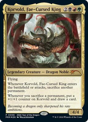 Korvold, Fae-Cursed King (Year of the Dragon 2024) card from Standard Showdown Promos