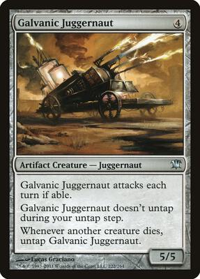 Galvanic Juggernaut card from Innistrad