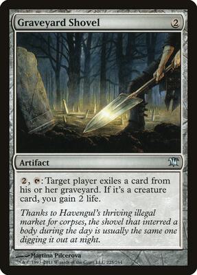 Graveyard Shovel card from Innistrad