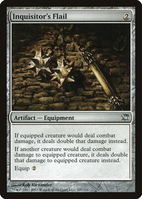 Inquisitor's Flail card from Innistrad