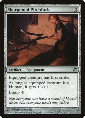 Sharpened Pitchfork card from Innistrad