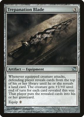 Trepanation Blade card from Innistrad