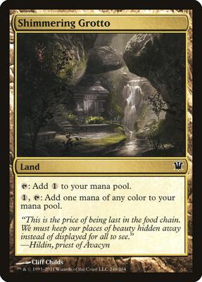 Shimmering Grotto card from Innistrad