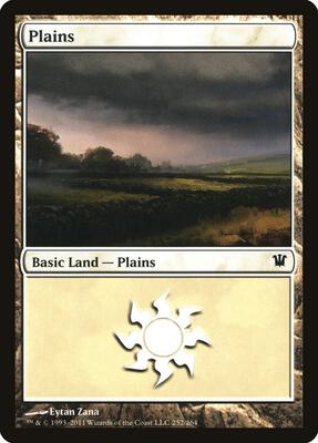 Plains (252) card from Innistrad