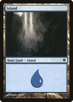 Island (253) card from Innistrad