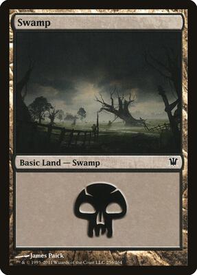 Swamp (256) card from Innistrad