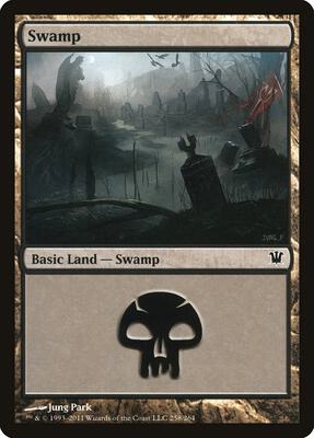 Swamp (258) card from Innistrad