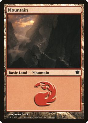 Mountain (259) card from Innistrad