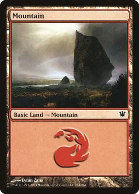 Mountain (261) card from Innistrad