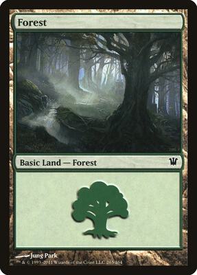 Forest (263) card from Innistrad