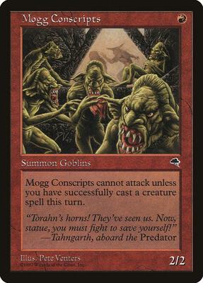 Mogg Conscripts card from Tempest